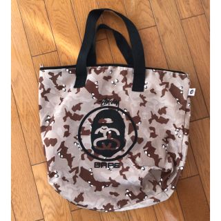 ステューシー(STUSSY)のA BATHING APE × STUSSYコラボ トートバッグ(トートバッグ)