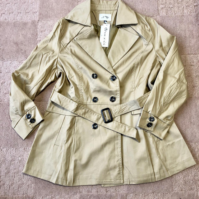 トレンチコート 大きいサイズ 新品 レディースのジャケット/アウター(トレンチコート)の商品写真
