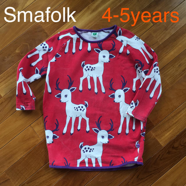 marimekko(マリメッコ)の北欧 ワンピース Smafolk 110cm 4-5歳 キッズ/ベビー/マタニティのキッズ服女の子用(90cm~)(ワンピース)の商品写真