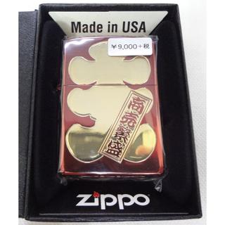 ジッポー(ZIPPO)の新品　ＺＩＰＰＯ　漢字 大入り イオンコーティング レッド 　定価9720円(タバコグッズ)