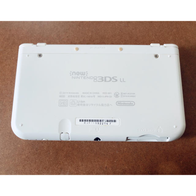 New ニンテンドー 3DS LL パールホワイト、オメガルビー付 2
