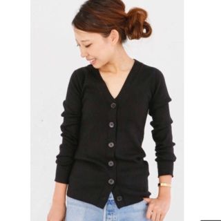 美品 エブリデイアイライク リブニット ロング カーディガン セーター 毛 美品 エブリデイアイライク リブニット ロング カーディガン セーター 毛
