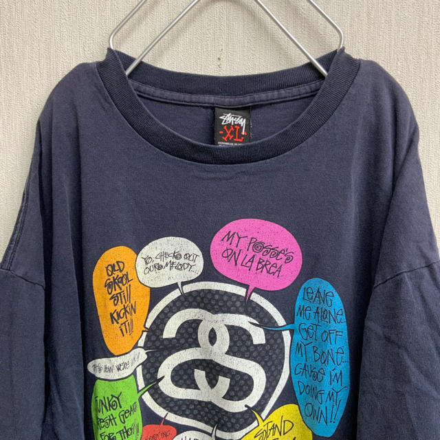 STUSSY(ステューシー)の【 STUSSY 】フロント プリント デザイン Tシャツ XLサイズ メンズのトップス(Tシャツ/カットソー(半袖/袖なし))の商品写真