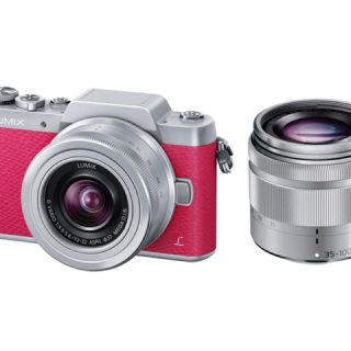 パナソニック(Panasonic)の最終価格【美品】Panasonic LUMIX DMC-GF7 ピンク(ミラーレス一眼)