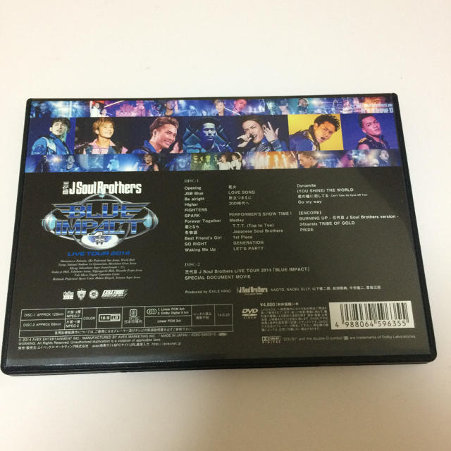 三代目 J Soul Brothers(サンダイメジェイソウルブラザーズ)の三代目 BI ライブ DVD エンタメ/ホビーのDVD/ブルーレイ(ミュージック)の商品写真