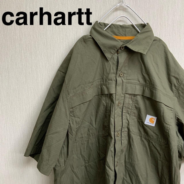 【 Carhartt 】FORCE シリーズ ミリタリーシャツ カーキ