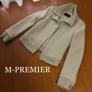 エムプルミエ(M-premier)の【 週末セール最終お値下げ 】M-PREMIER ＊ スタンドカラーブルゾン(ブルゾン)