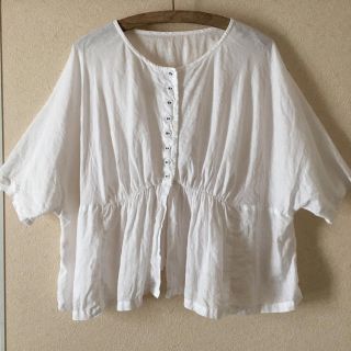 ネストローブ(nest Robe)のnest robe ネストローブ 2wayブラウス ホワイト(シャツ/ブラウス(長袖/七分))