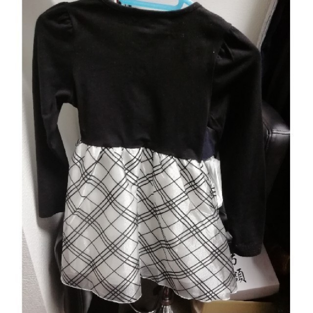 入学式　卒園式　ワンピース　110-120 キッズ/ベビー/マタニティのキッズ服女の子用(90cm~)(ドレス/フォーマル)の商品写真