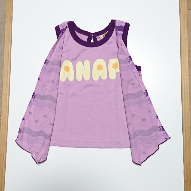 ANAP Kids(アナップキッズ)の重ね着風トップス キッズ/ベビー/マタニティのキッズ服女の子用(90cm~)(Tシャツ/カットソー)の商品写真