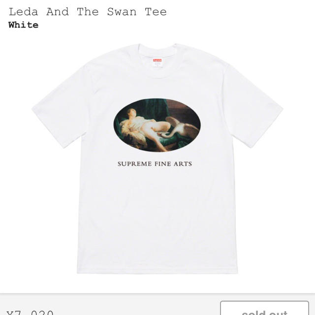 supreme 19ss leda and swan tee T-shirt