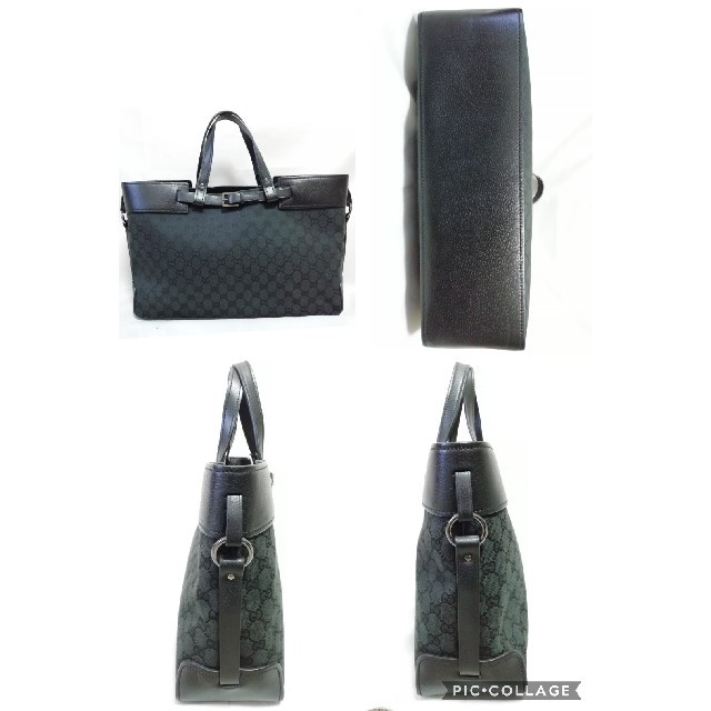 ホワイトローズ様専用GUCCI グッチ ビジネス キャンバス トートバッグ-