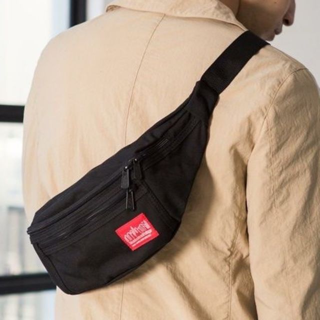 Manhattan Portage(マンハッタンポーテージ)の新品 マンハッタンポーテージ ボディバッグ 黒 ウエストバッグ バッグ ナイロン レディースのバッグ(ボディバッグ/ウエストポーチ)の商品写真