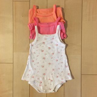 プチバトー(PETIT BATEAU)の★そらまめ様★プチバトー キャミボディセット ② 12m ロンパース(肌着/下着)