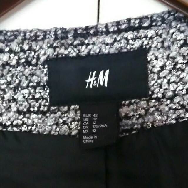 H&M(エイチアンドエム)の洗濯OK❕卒入学式にも♪ ノーカラー／ライダースジャケット レディースのジャケット/アウター(ノーカラージャケット)の商品写真