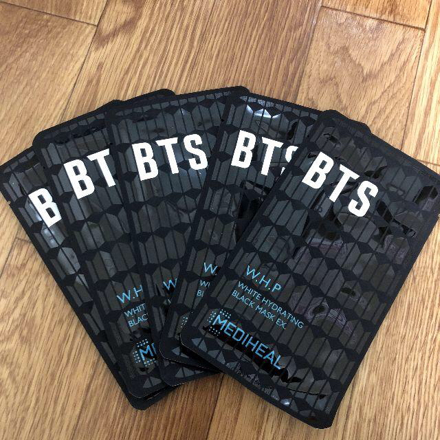 防弾少年団(BTS)(ボウダンショウネンダン)の☆BTSメンバー愛用☆　MEDIHEALコラボフェイスパック【美肌ケア】 コスメ/美容のスキンケア/基礎化粧品(パック/フェイスマスク)の商品写真