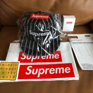 シュプリーム(Supreme)のSupreme Text Stripe New Era ７1／2(キャップ)