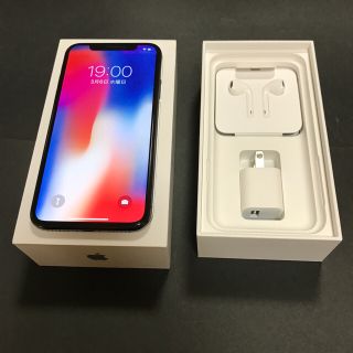 アイフォーン(iPhone)のiPhoneX  64GB ドコモ版 　docomo 　ＳＩＭフリー(スマートフォン本体)