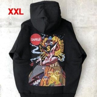 XXL 黒 サプール タツノコ SAPEur ドロンジョ パーカー ブラック(パーカー)