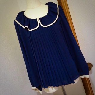 マジェスティックレゴン(MAJESTIC LEGON)のフロントプリーツブラウス ❤︎(シャツ/ブラウス(長袖/七分))