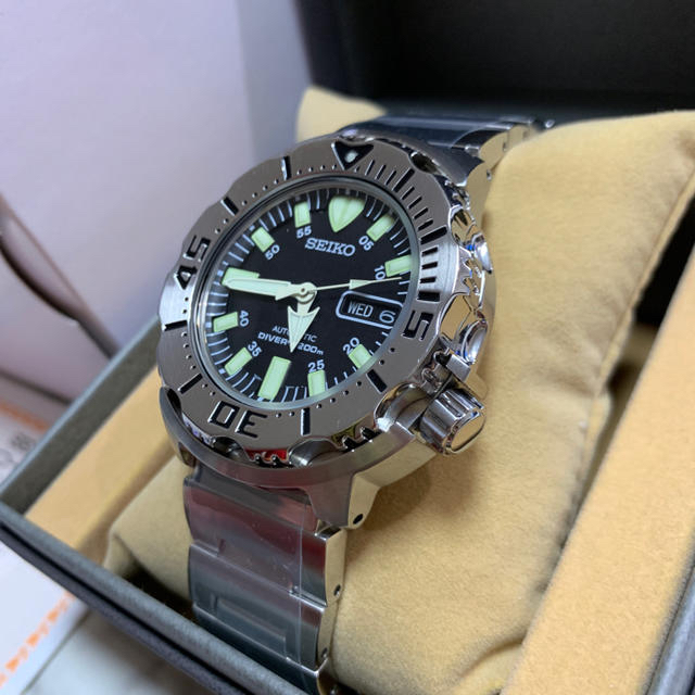 超美品 SEIKO DIVER'S ブラックモンスター