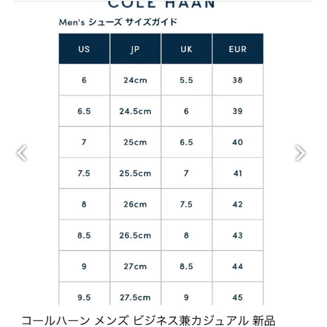 Cole Haan(コールハーン)のコールハーン メンズ レザー 新品 25.5 メンズの靴/シューズ(スニーカー)の商品写真