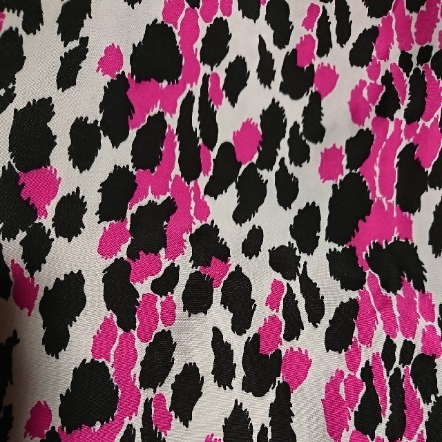 半衿・帯揚げセット ヒョウ柄 ピンク h1 レディースの水着/浴衣(和装小物)の商品写真