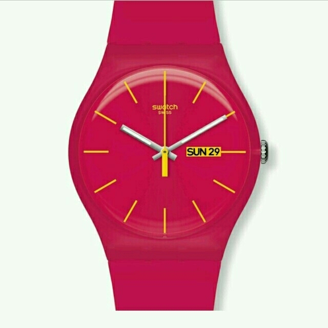 swatch(スウォッチ)のswatch pink ピンク レディースのファッション小物(腕時計)の商品写真