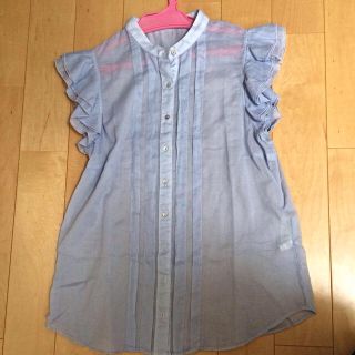 ザラ(ZARA)のZARA  フリルシャツ(シャツ/ブラウス(半袖/袖なし))