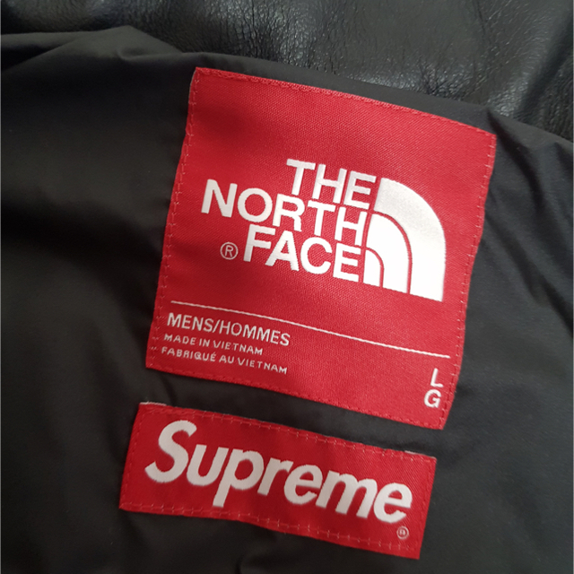 Supreme(シュプリーム)のsupreme the northface leather nuptse メンズのジャケット/アウター(ダウンジャケット)の商品写真