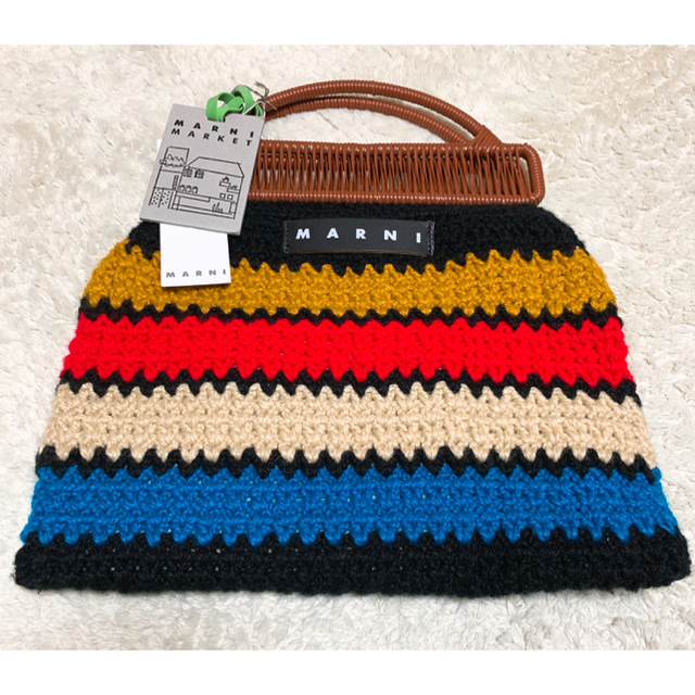 Marni(マルニ)のめぐレオン様専用☆MARNI  マルニフラワーカフェ クロシェバッグ レディースのバッグ(かごバッグ/ストローバッグ)の商品写真