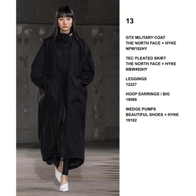 HYKE - 【新品タグ付き】THE NORTHFACE✖︎HYKE ミリタリーコートの