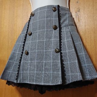 アクシーズファム(axes femme)の【axes femme】グレンチェックキュロット(キュロット)