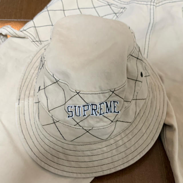 supreme diamond stitch crusher hat cap