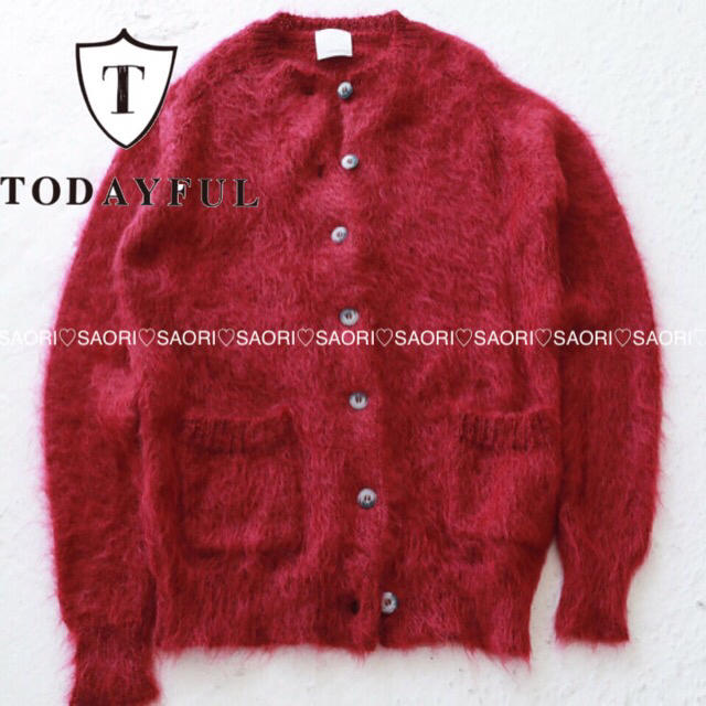 TODAYFUL(トゥデイフル)のTODAYFUL【未使用に近い】Shaggy Mohair Cardigan レディースのトップス(カーディガン)の商品写真