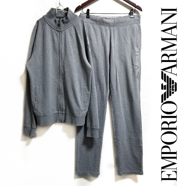 Emporio Armani(エンポリオアルマーニ)のEMPORIO ARMANI スウェット セットアップ  グレー
 メンズのトップス(スウェット)の商品写真