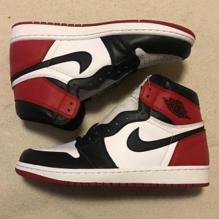 ナイキ(NIKE)のNIKE AIR JORDAN 1 RETRO HI OG BLACK TOE(スニーカー)