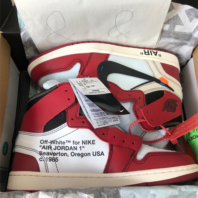 OFF-WHITE(オフホワイト)の即購入希望 OFF-WHITE THE TEN AJ1 Chicago メンズの靴/シューズ(スニーカー)の商品写真