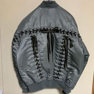 ジーヴィジーヴィ(G.V.G.V.)のG.V.G.V. LACE UP MA1 BLOUSON（カーキ）サイズ34(ブルゾン)