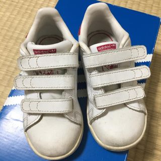 アディダス(adidas)のアディダス キッズ スタンスミス  ピンク 14センチ 女の子 靴(スニーカー)