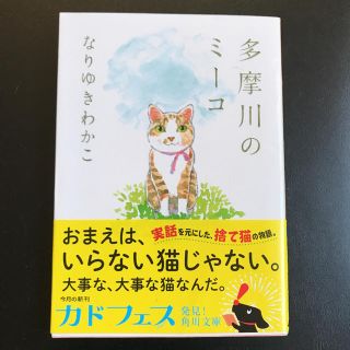 カドカワショテン(角川書店)の【文庫本】多摩川のミーコ なりゆきわかこ著(ノンフィクション/教養)