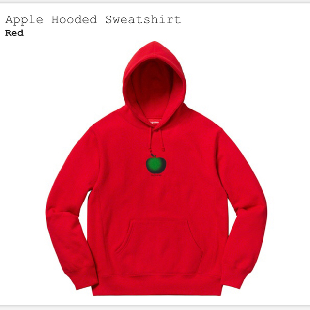 Supreme(シュプリーム)のsupreme Apple hooded sweatshirt メンズのトップス(パーカー)の商品写真