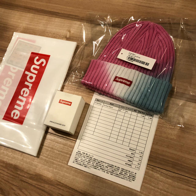 19ss Supreme Overdyed Beanie Pink