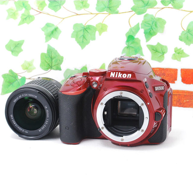 ❤️Wi-Fiで楽々転送❤️希少レッドカラー❤️Nikon D5500