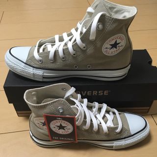 コンバース(CONVERSE)のコンバースハイカット ベージュ 24.5cm(スニーカー)