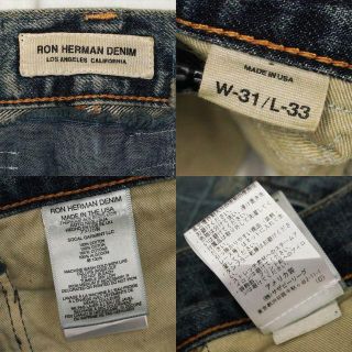 Ron Herman - 定価15万 RON HERMAN KOKIデニムパンツ 31の