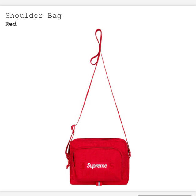 supreme 19ss shoulder bag red