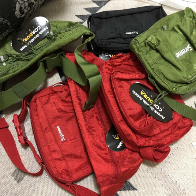 supreme 19ss shoulder bag red 1