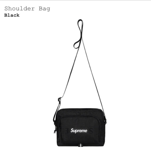 supreme 19ss shoulder bag black 黒