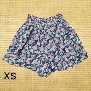 アールユー(RU)のキュロット 花柄 ショートパンツ xs(キュロット)